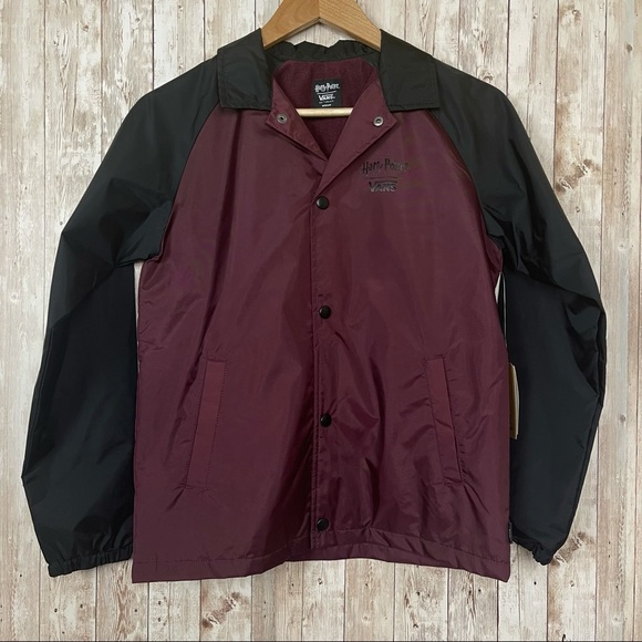 Vans x Harry Potter Crest Torrey Kids Snap Front Jacket Windbreaker Size Large